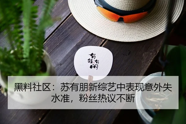 黑料社区：苏有朋新综艺中表现意外失水准，粉丝热议不断
